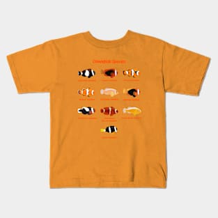 Clownfish Species Kids T-Shirt